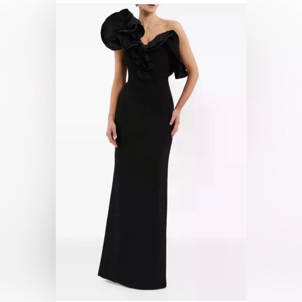 Rebecca Vallance Black One Shoulder Dress